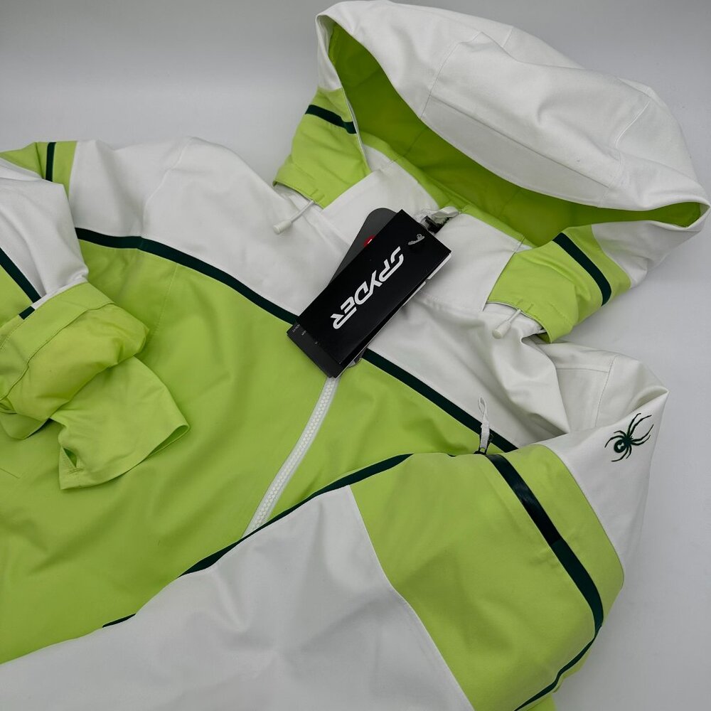 Spyder Women's Poise PrimaLoft Insulated Winter Ski Jacket,‎ Size 16, Lime Ice